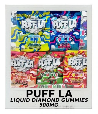 puff la liquid diamond gummies 500mg