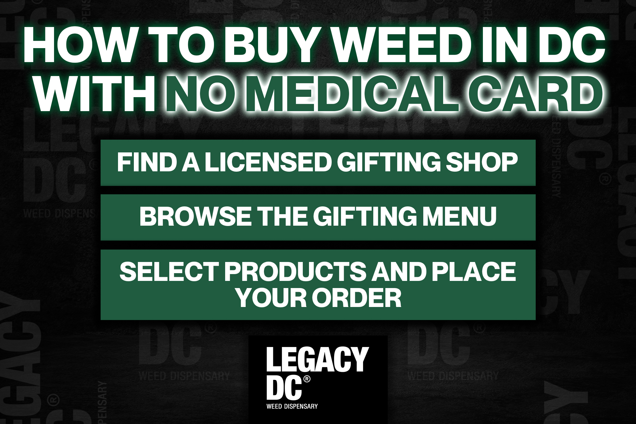 how to buy weed in dc with no medical card