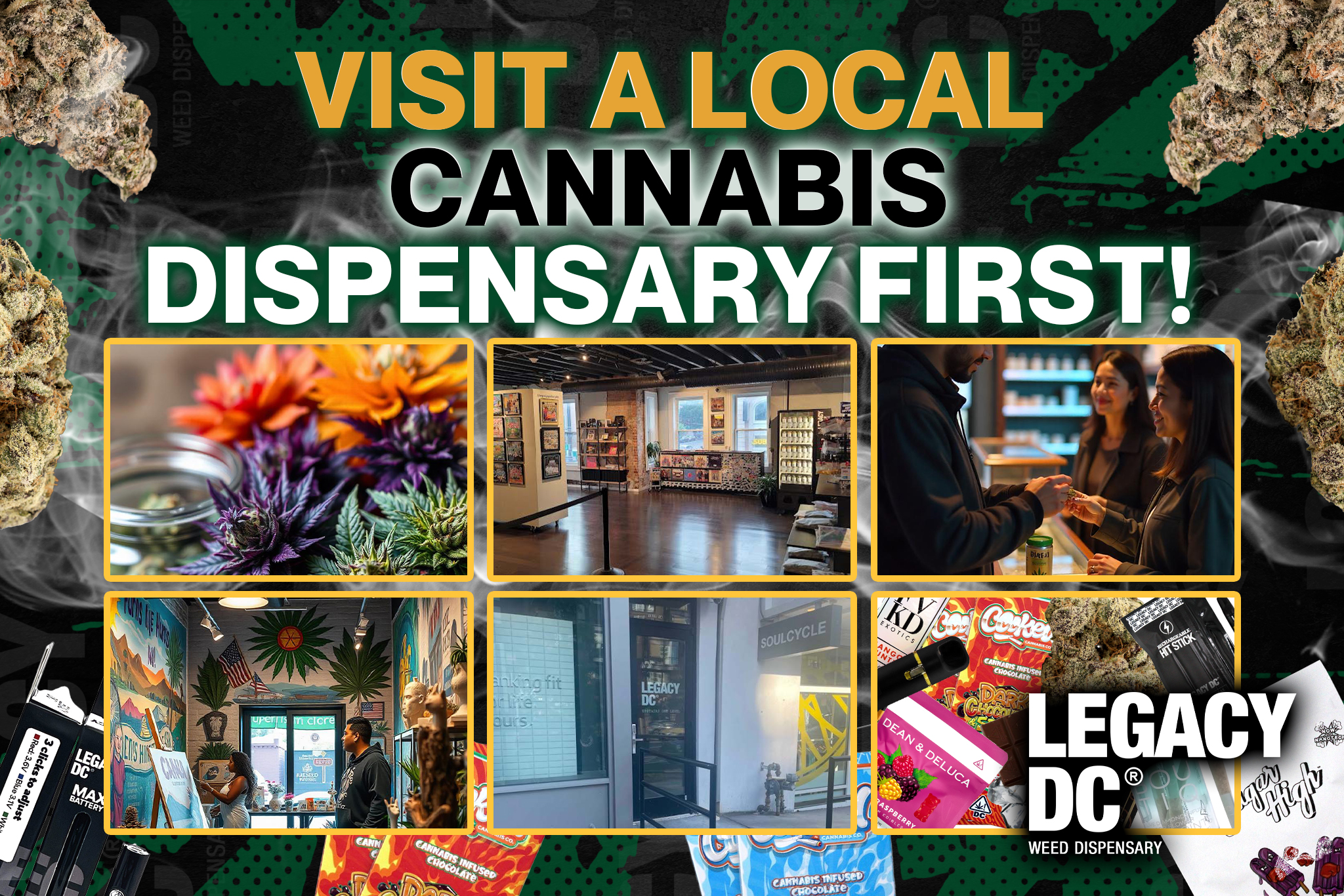 visit a local cannabis dispensary first